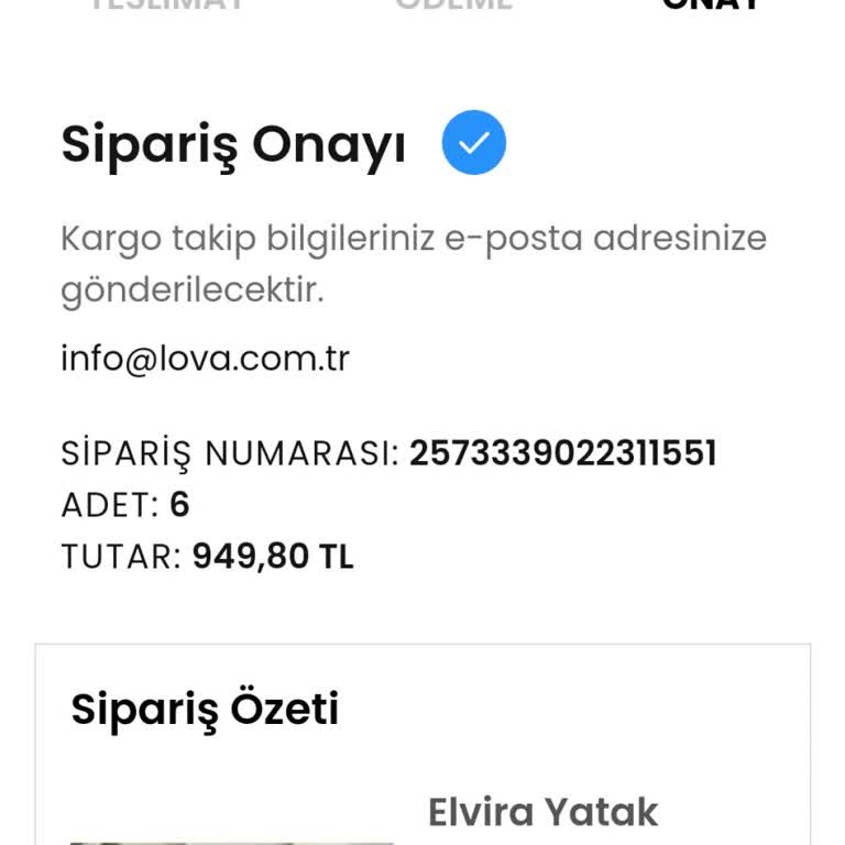 Lova Yatak Lovayatak.com Siparişimi İptal Etti Ve Paramı Hala İade Etmedi.