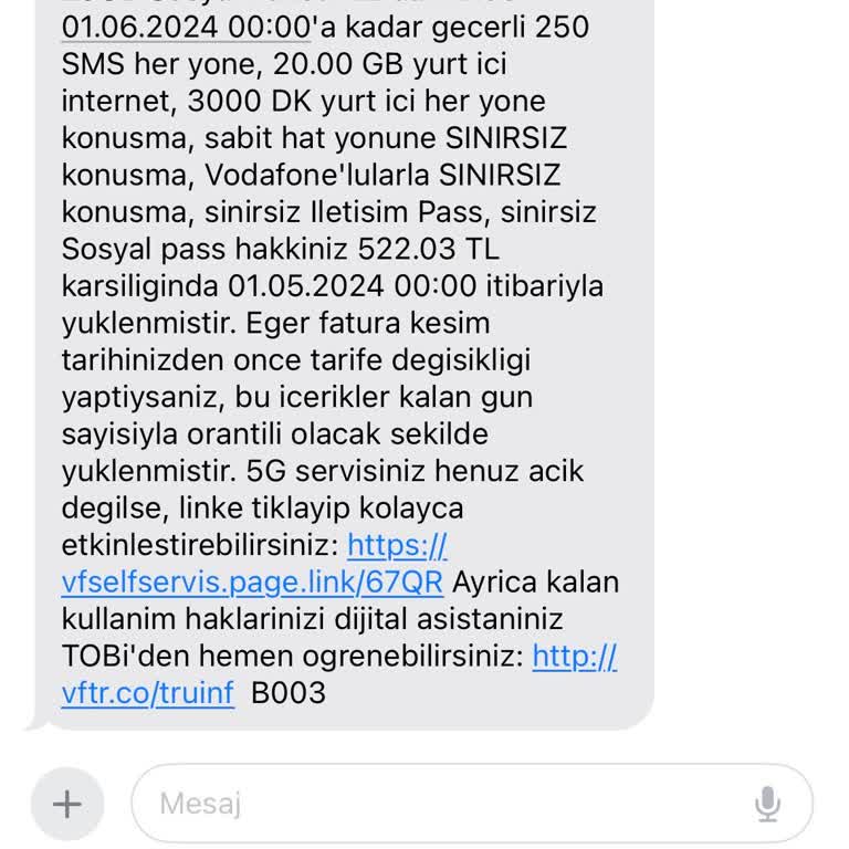 Vodafone Faturalı Hattımın Rızam Olmadan Değişmesi
