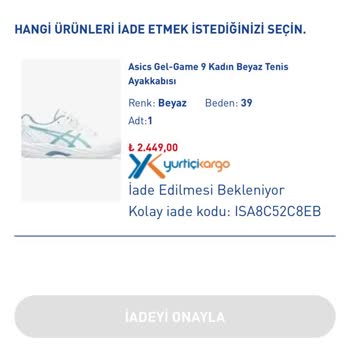 Intersport İade Sorunu Yaşıyorum