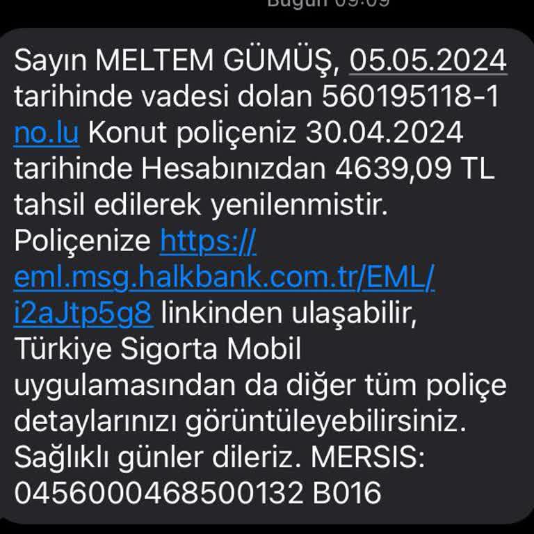 Türkiye Sigorta Konut Kredisinden Bilgim Olmadan Konut Poliçesi Ücreti