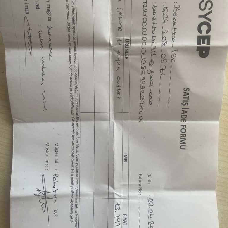 EasyCep İade Sıkıntısı Yaşadım
