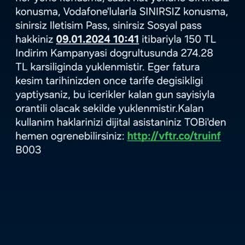 Vodafone Red'li Özel 20 GB Ultra Paketi Yerine Başka Paket Yapıldı
