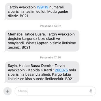 Tarzın Ayakkabın (Tarzinayakkabin.com) Kargo Bilgisi Alınamadı. Şikayet