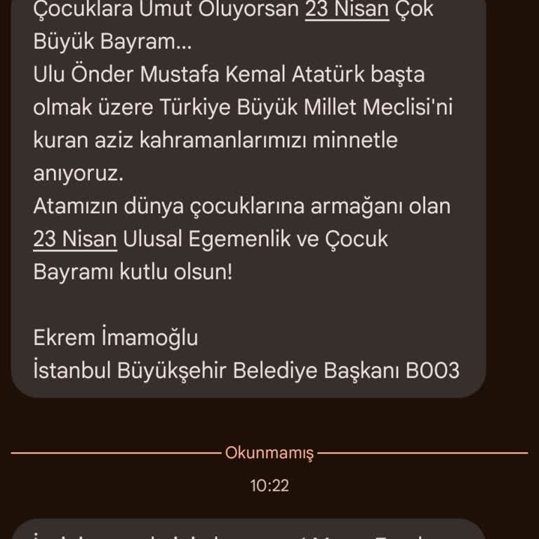 İBB Mesajlarına Son Verin!