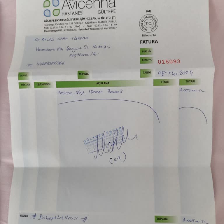 Avicenna Gültepe 28 Günlük Olmayan Hem SGK Hem Hastadan Para Alıyor