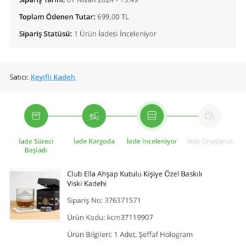 Çiçek Sepeti Ürün Değişimi Yapmıyor