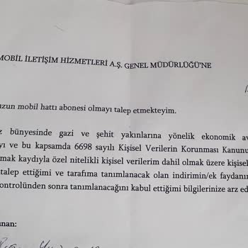 Türk Telekom Gazi Olarak Sosyal Destek İndirimimi Tanımlamıyor.