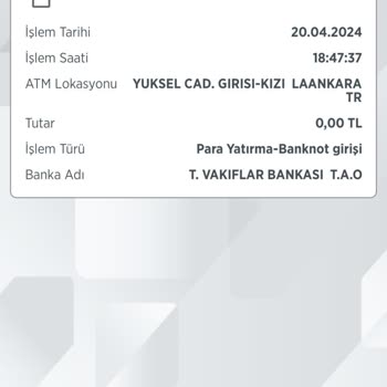 VakıfBank ATM Para Alıkoyma