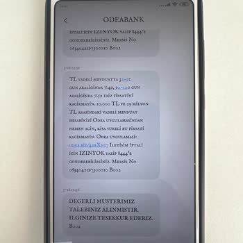 Vodafone Kullanılmış Numara Rahatsız Edilme