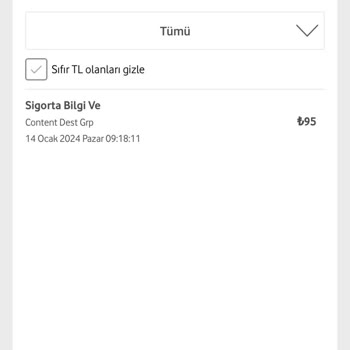 Vodafone'u Kınıyorum Bilgim Ve Haberim Olmadan GET Kontak Aboneliği