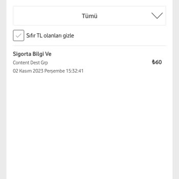 Vodafone'u Kınıyorum Bilgim Ve Haberim Olmadan GET Kontak Aboneliği