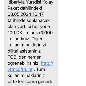 Vodafone Yurt Dışı Paketi Mağduriyeti