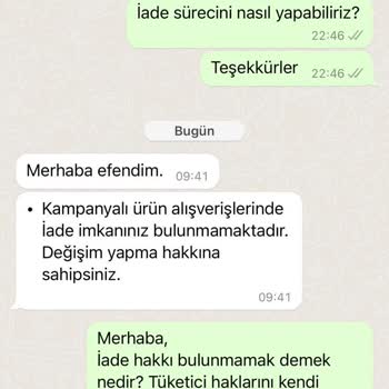 Senin Farkın Satın Alınan Ürün İade Kabul Edilmiyor.