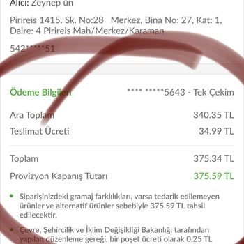 Migros Sanal Market Şikayet