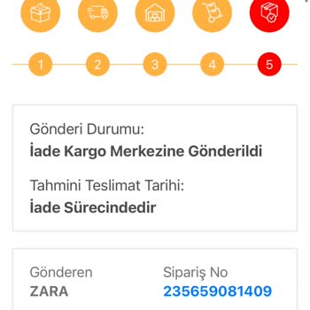 Zara Siparişim Tarafıma Ulaştırılmadı