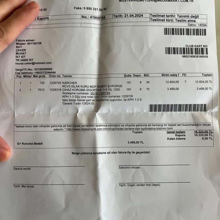 Media Markt Sipariş Verilen Ürünün Gelmemesi Ve Kimsenin İlgilenmemesi