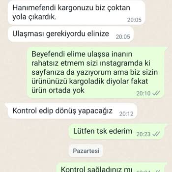 Sneakershome_tr (shopier-instagram) Değişime Gönderdiğim Ürünün Geri Gönderilmemesi
