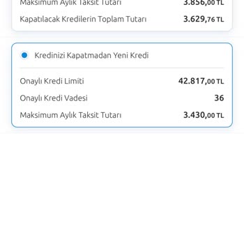 Yapı Kredi Bankası Düşük Faizli Kredi Söyleyip 43 Bine 123 Bin Faiz Gösteriyor
