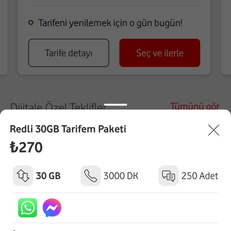 Vodafone WhatsApp Hakkı Talebi