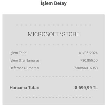 Microsoft Store Kartımdan Para Çekmiş