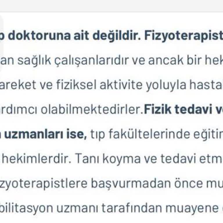 Doktorlar Sitesi Yanlış Meslek Tanımı