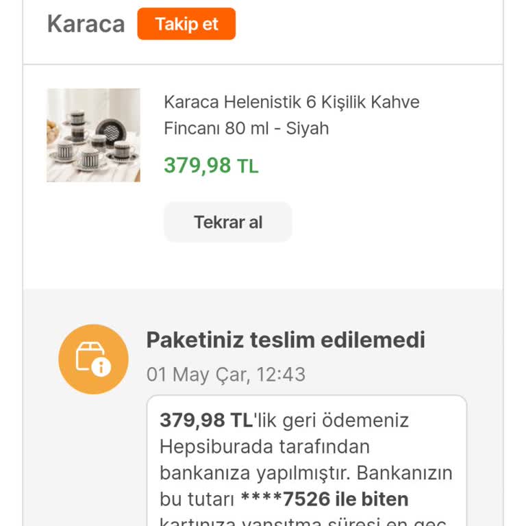 Hepsiburada İle İlgili Hepsijet Keyfi Olarak İadesi