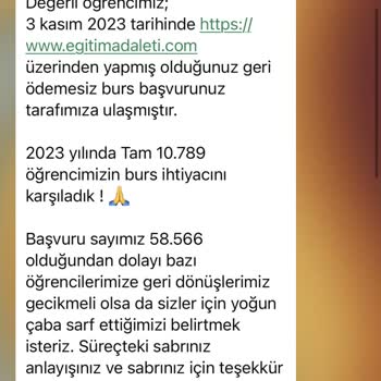 Eğitim Adaleti Derneği (Burs Başvurusu) Eğitim Adaleti Derneği