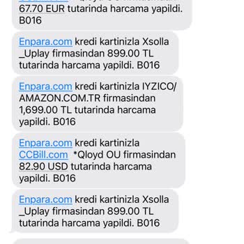 Enpara Kredi Kartımdan İzinsiz İşlemler Ve Güvenlik Sorunu