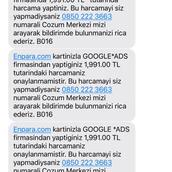 Enpara Kredi Kartımdan İzinsiz İşlemler Ve Güvenlik Sorunu