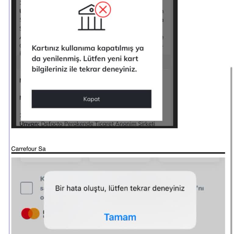 Momento Kart Kartımı Kullanamıyorum Hep Aynı Cevapları Alıyorum