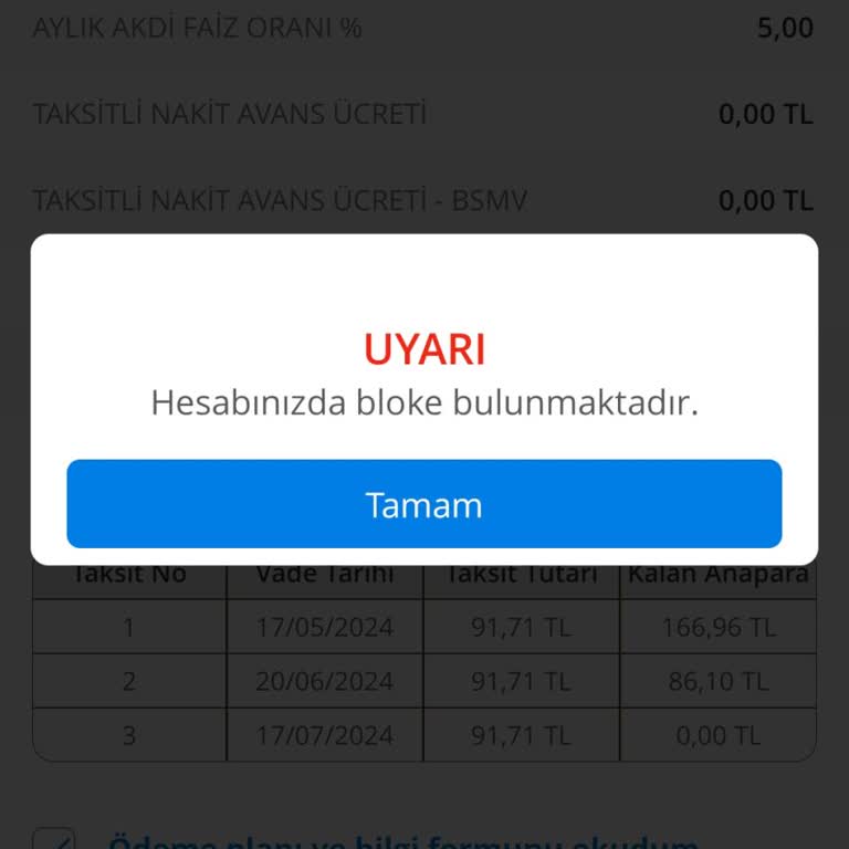 Denizbank Kartıma Bloke Uygulaması