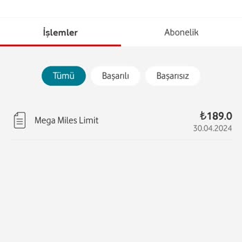 Vodafone Mega Miles Adı Altında Para Çekilmesi