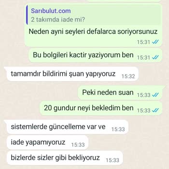Saribulut.com Kirik Ürün Ve Paramı Yatırmıyorlar