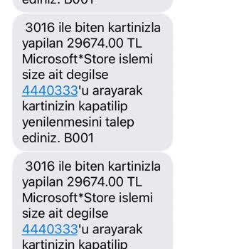 Microsoft Store/128.000 Para Çekilmiştir