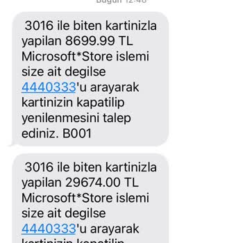 Microsoft Store/128.000 Para Çekilmiştir