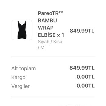 Pareotr İade Edemediğim Pareo