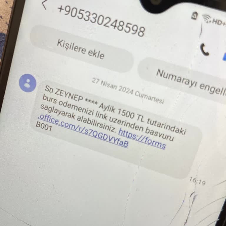 Türk Vakfı (Burs Başvurusu) Böyle Mesajlara Aldırmayın