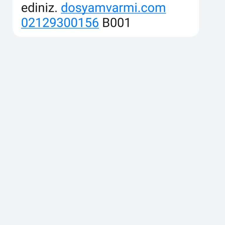 ERESTA (SMS) Eresta Adında Gelen Mesaj