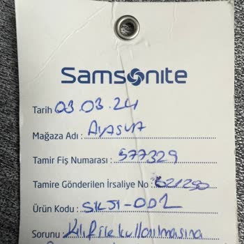 Samsonite Markası Kötü Malzeme İle Yapılan Bavul