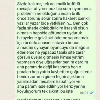 Betmavera Parama El Koydu Hesabımı Kapattı