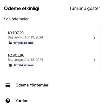 Uber Hak Etmiş Olduğum Parayı Vermiyor