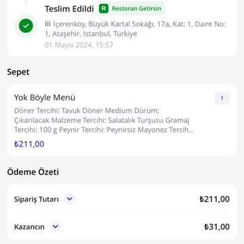Maydonoz Döner Sürümden Çıkan Saç