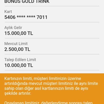 Garanti BBVA Kredi Kartı Limit Sorunu Yaşıyorum!
