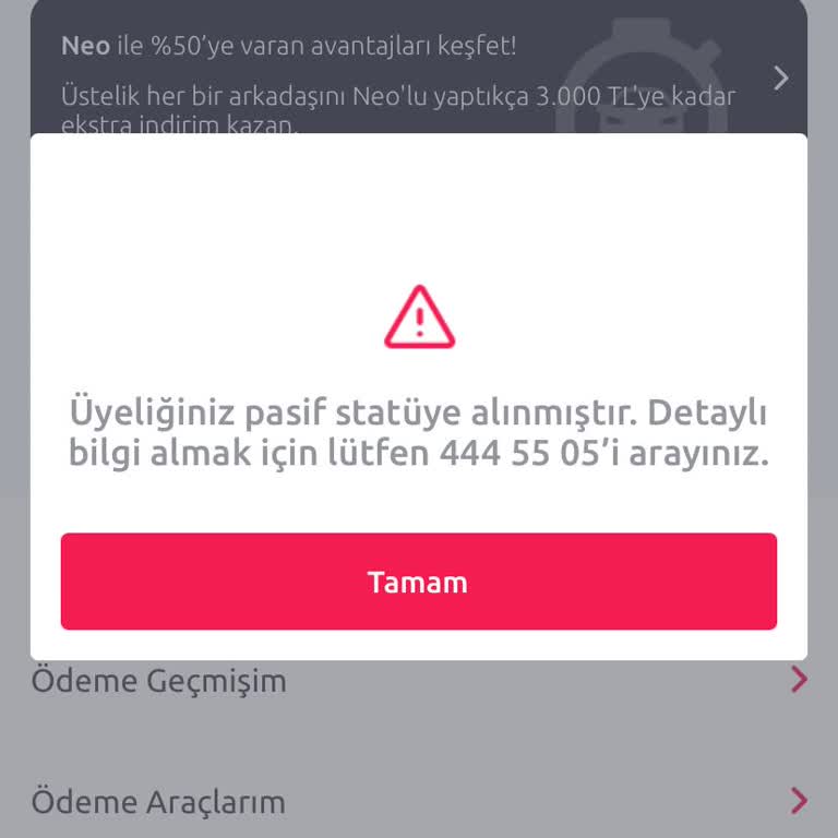 Tiktak Üyeliğim Pasife Alındı