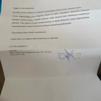 ALVİNA'nın Ürününe Sahip Çıkmaması
