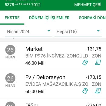 Garanti BBVA Kredi Kartı Kesintisinin İadesi Hakkında