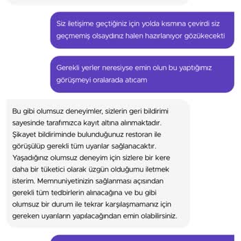 Getir Tüketicinin Değil Restoranın Savunucusu
