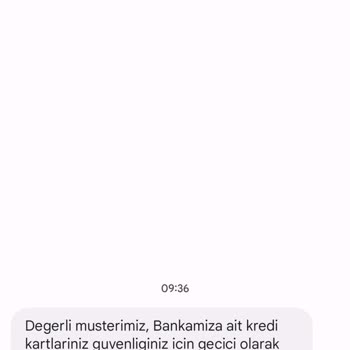 Akbank Güvenlik İçin Kartlarımı Engelledi