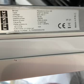 Franke Bulaşık Makinesi Sepet Çürümesi