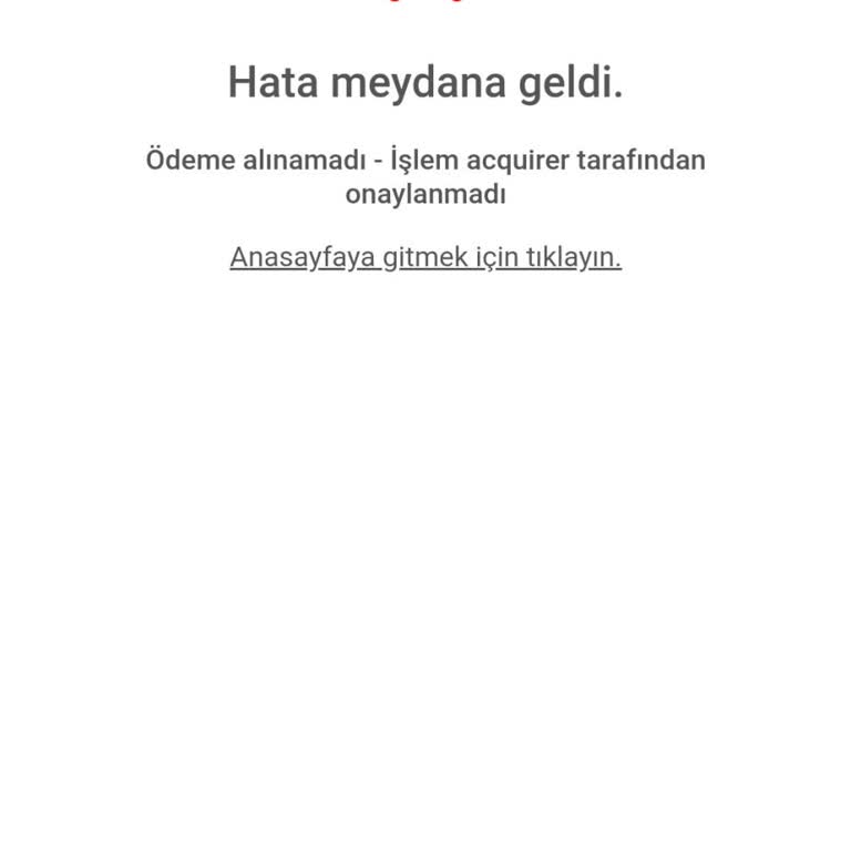 Modamizbir.com Ödeme Kabul Etmiyor